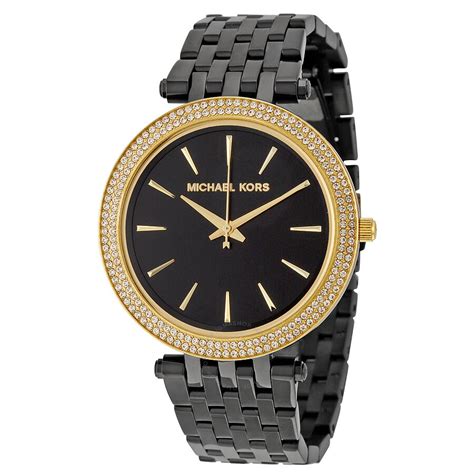 Michael Kors Darci Black Dial Black Ion